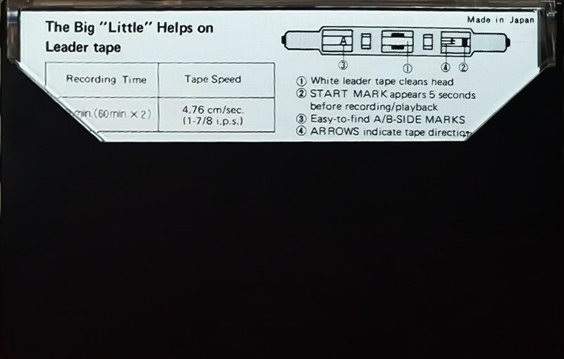 Compact Cassette Hitachi UDR 90 Type I Normal 1974 Europe