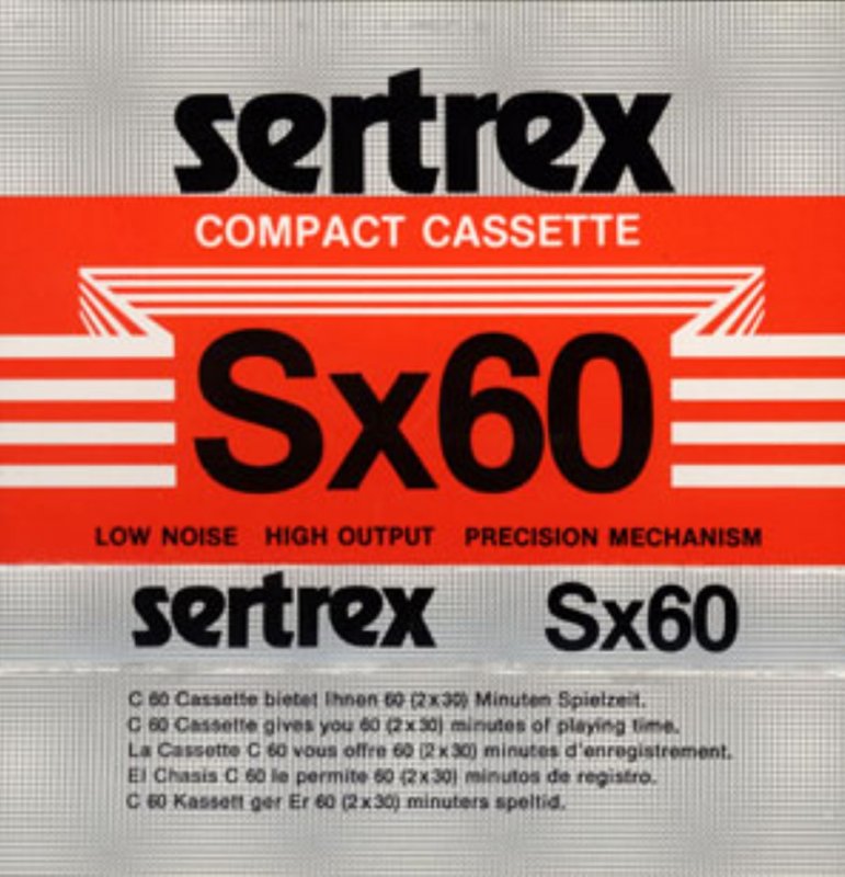 Compact Cassette sertrex SX 60 Type I Normal Hungary