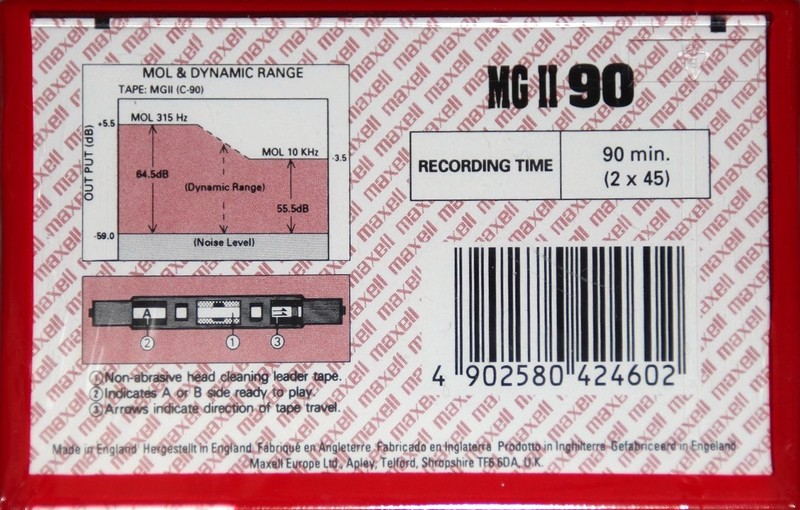 Compact Cassette Maxell MG 90 Type II Chrome 1996 Europe