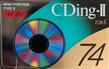 Compact Cassette TDK CDing 2 74 "CD2-74A" Type II Chrome 1993 Japan