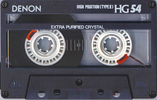 Compact Cassette Denon HG 54 Type II Chrome 1990 Japan