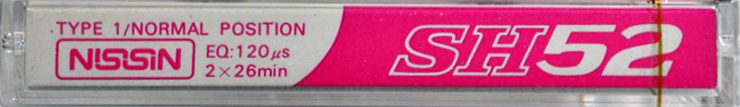Compact Cassette Nissin SH 52 Type I Normal Japan