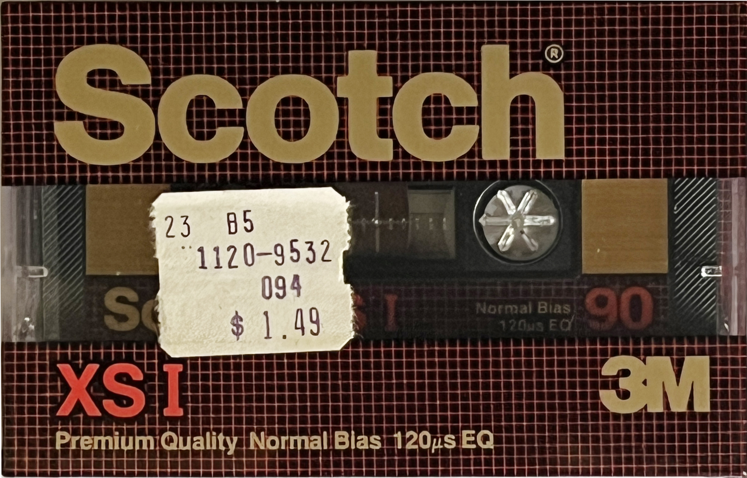 Compact Cassette Scotch XS I 90 "34-716-9014-0" Type I Normal 1982 Worldwide