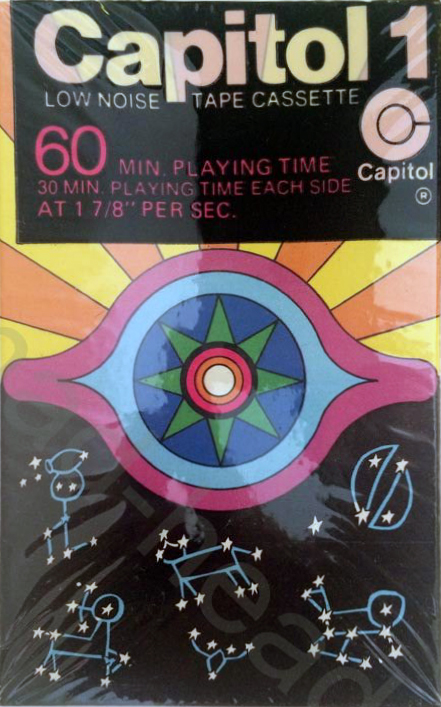 Compact Cassette Capitol 1 Psychedelic Sky 60 Type I Normal 1970 USA