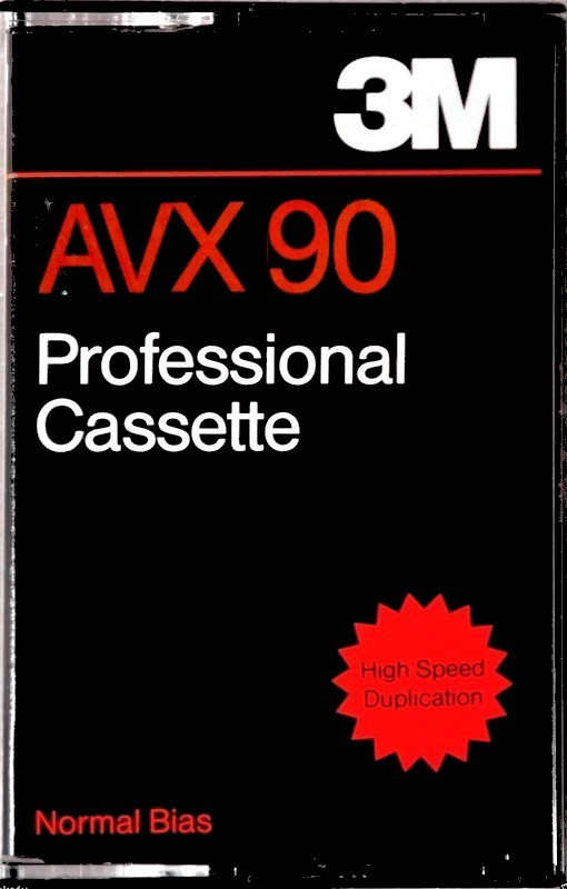 Compact Cassette 3M AVX 90 Type I Normal 1996 USA