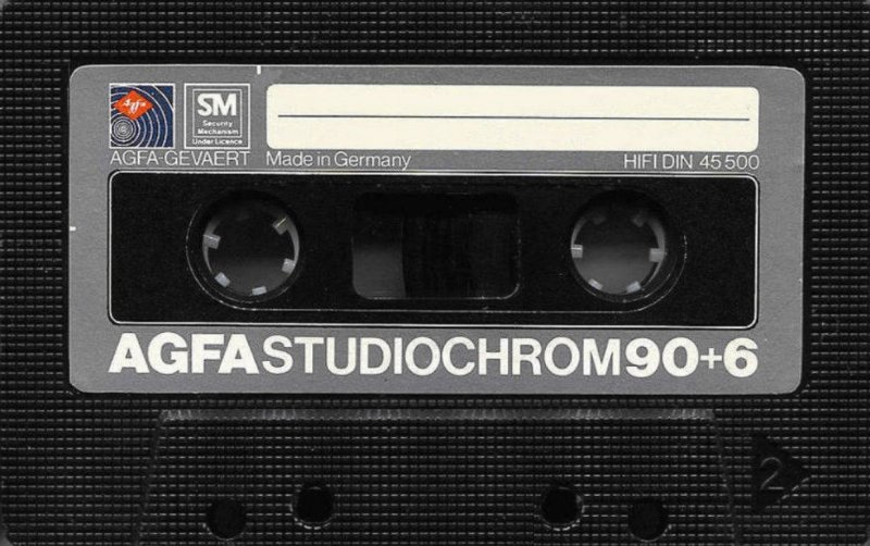Compact Cassette AGFA Studiochrom 90+6 Type II Chrome 1980 Europe