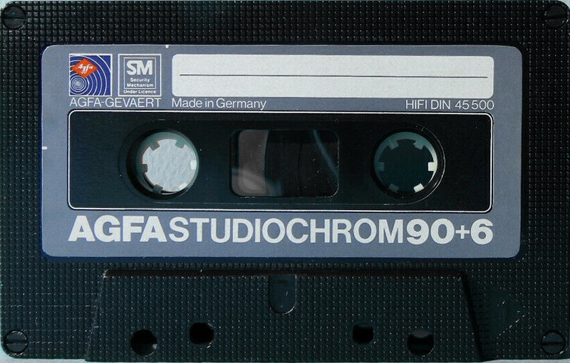 Compact Cassette AGFA Studiochrom 90+6 Type II Chrome 1980 Europe