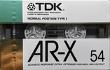 Compact Cassette TDK AR-X 54 "AR-X54G" Type I Normal 1987 Japan