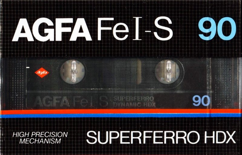 Compact Cassette AGFA Superferro HDX 90 "Fe I-S" Type I Normal 1982 Europe