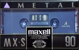 Compact Cassette Maxell MX-S 90 Type IV Metal 1994 North America
