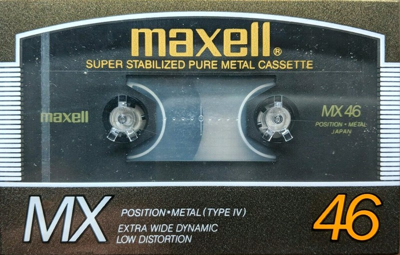 Compact Cassette Maxell MX 46 Type IV Metal 1986 Japan