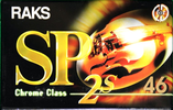 Compact Cassette RAKS SP 2s 46 Type II Chrome 1998 Europe