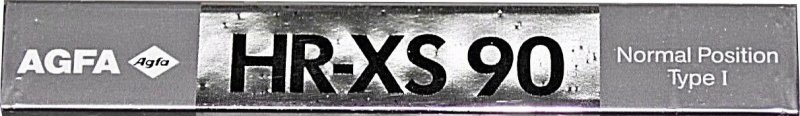 Compact Cassette AGFA HR-XS 90 Type I Normal 1989 Europe