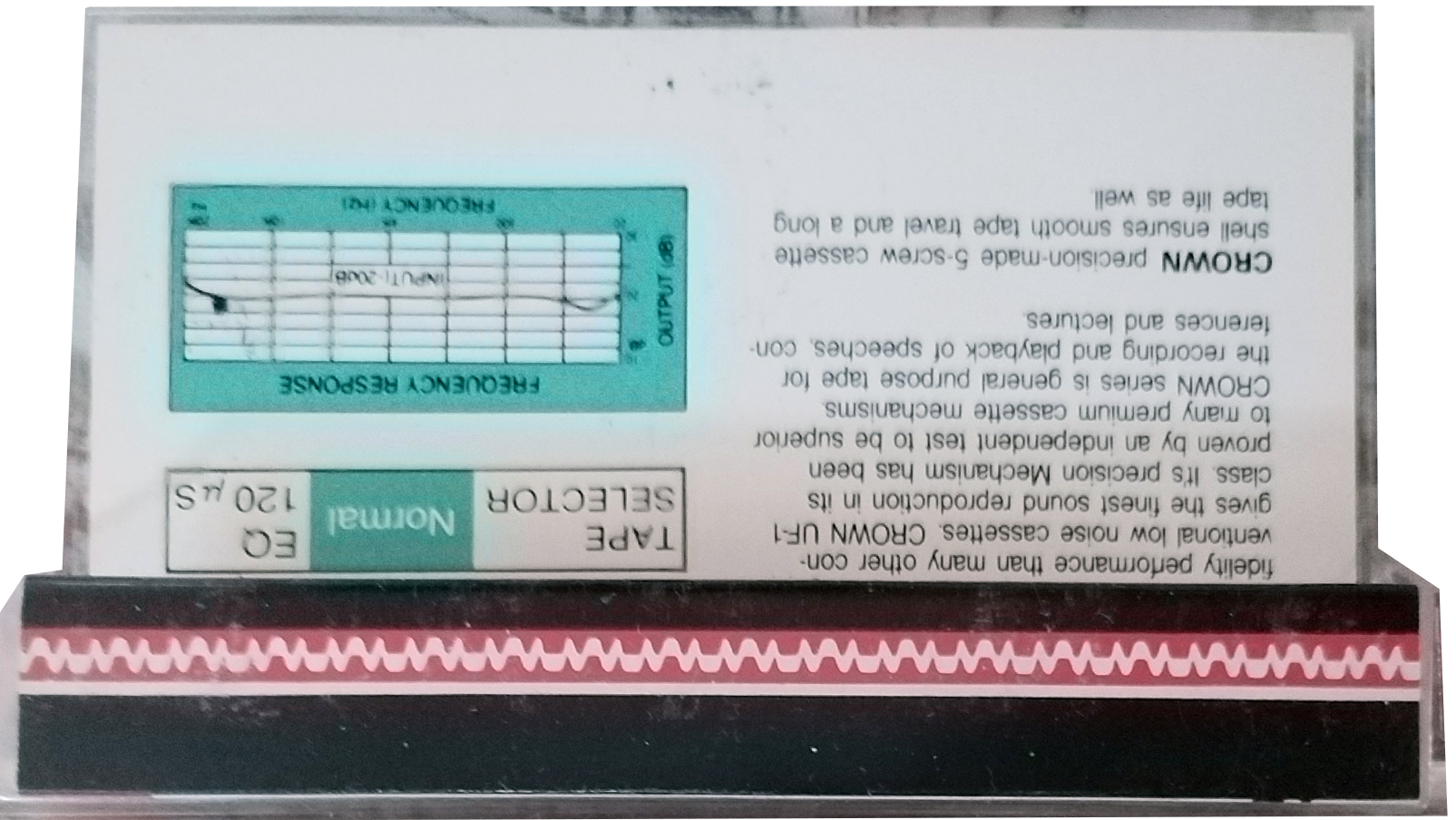 Compact Cassette Crown / Crown Radio Corporation UF-1 60 Type I Normal Unknown Country