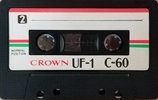 Compact Cassette Crown / Crown Radio Corporation UF-1 60 Type I Normal Unknown Country