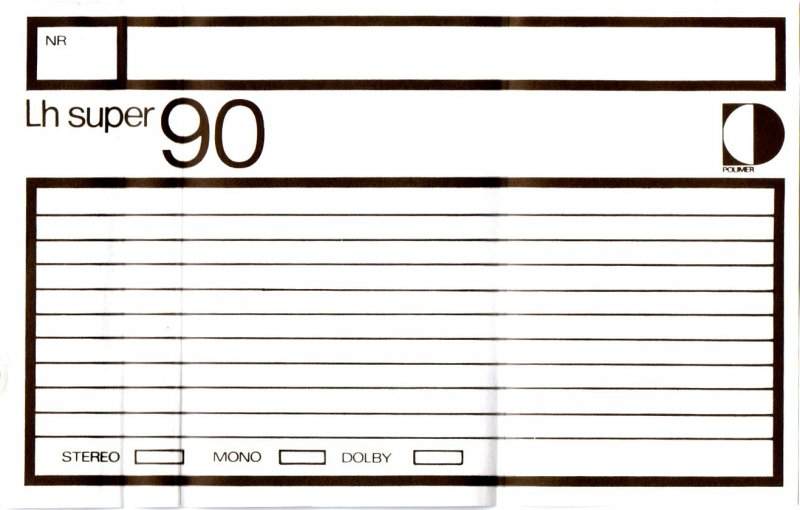 Compact Cassette Polimer LH Super 90 Type I Normal 1979 Hungary