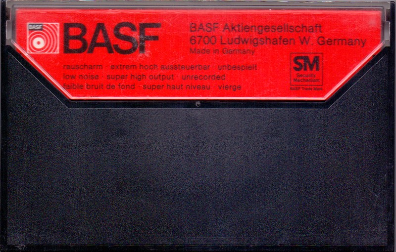 Compact Cassette BASF Ferro Super LH 90 "Big Oval Window" Type I Normal 1977 Europe