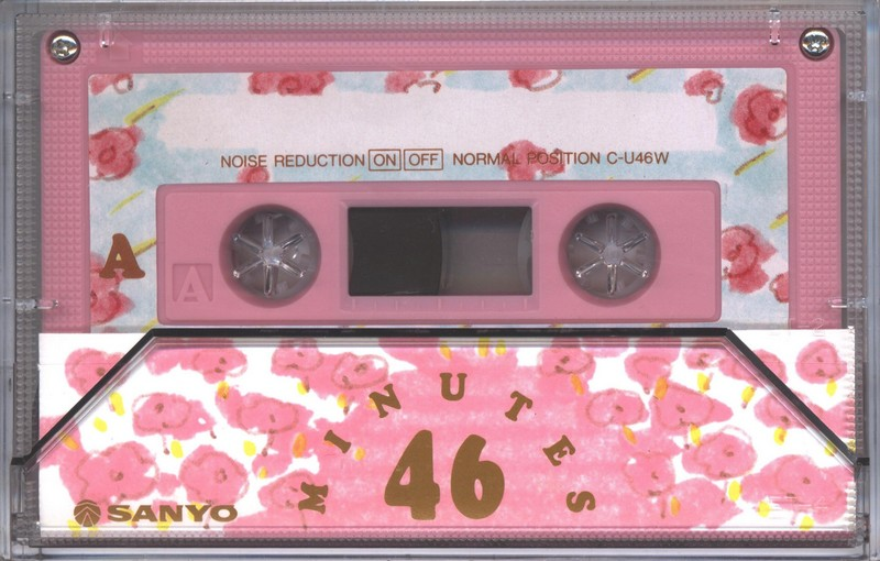 Compact Cassette Sanyo Flowers 46 "Flower Rain C-U46W(R)" Type I Normal 1986 Japan