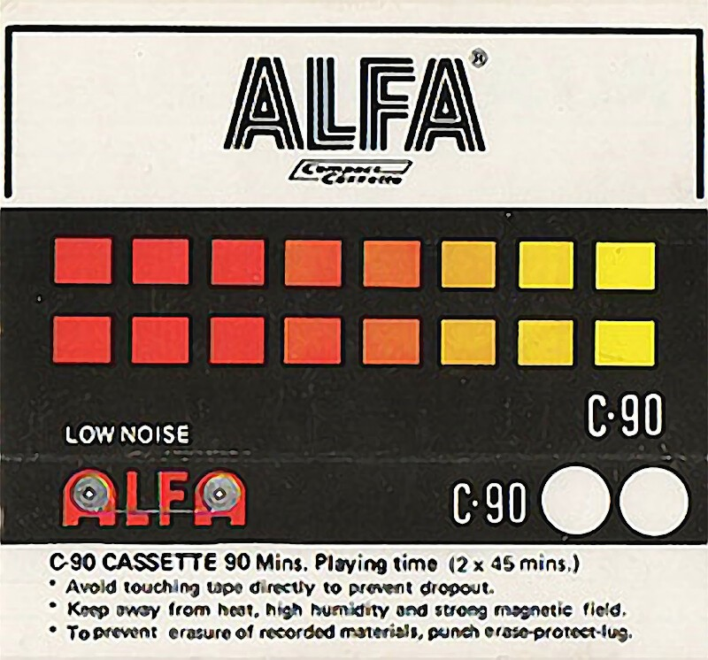 Compact Cassette Alfa 90 Type I Normal 1985 Europe