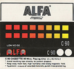 Compact Cassette Alfa 90 Type I Normal 1985 Europe