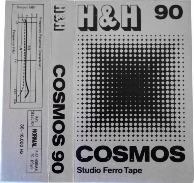 Compact Cassette H&H Cosmos 90 Type I Normal 1977 Germany