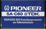 Compact Cassette Pioneer SA 60 Type I Normal 1975 Worldwide