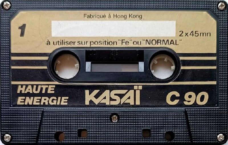 Compact Cassette Kasai 90 Type I Normal 1979 Hong Kong