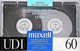 Compact Cassette Maxell UDI / UD1 60 Type I Normal 1988 Europe