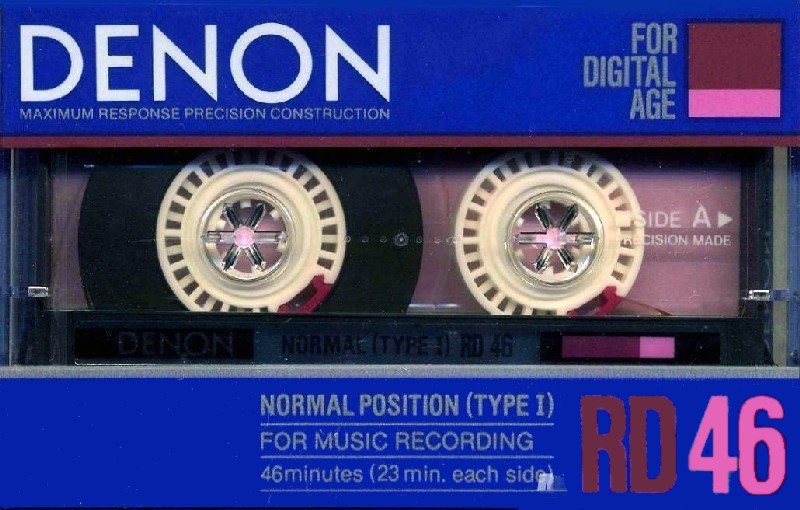 Compact Cassette Denon RD 46 Type I Normal 1986 Japan