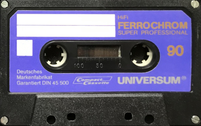Compact Cassette Universum 90 Type III Ferro Chrome 1978 Europe