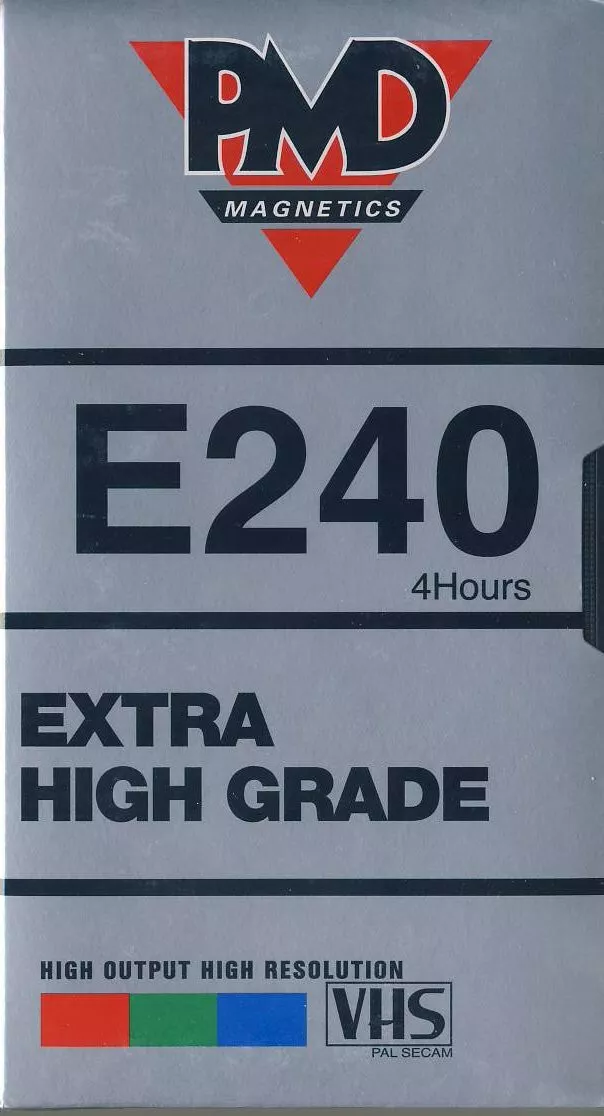 VHS, Video Home System PMD 240 Type I Normal 1993 UK