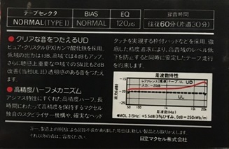 Compact Cassette Maxell UD 60 Type I Normal 1982 Japan