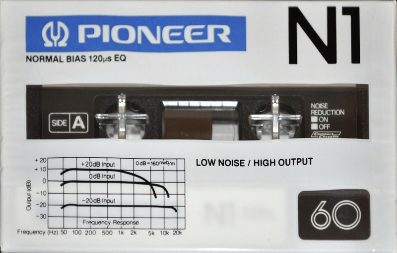 Compact Cassette Pioneer N1 60 Type I Normal 1981 Japan