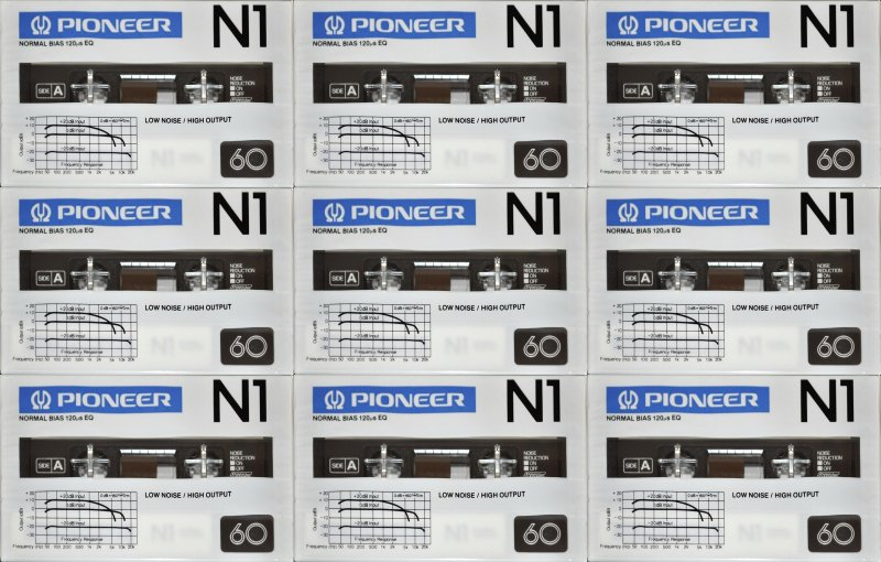 Compact Cassette Pioneer N1 60 Type I Normal 1981 Japan