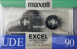 Compact Cassette Maxell UDE 90 "EXCEL" Type I Normal 1987 Indonesia