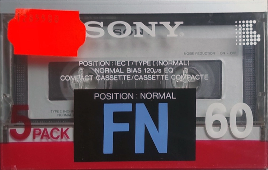 5 pack Sony FN 60 "5FN60A" Type I Normal 1988 Europe