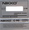 Compact Cassette Nikko 90 Type II Chrome 1982 Europe