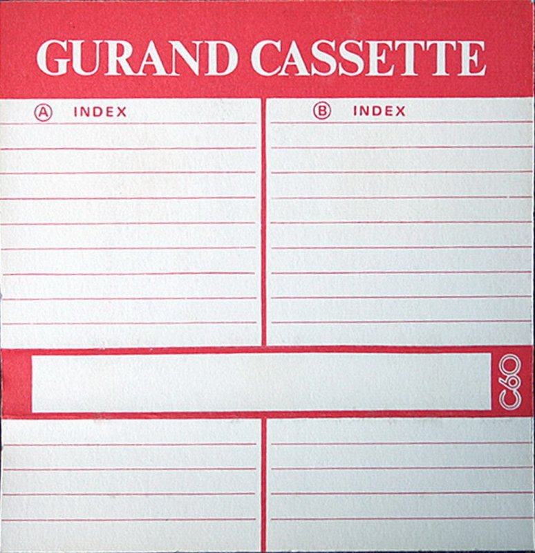 Compact Cassette Gurand 60 Type I Normal Hong Kong