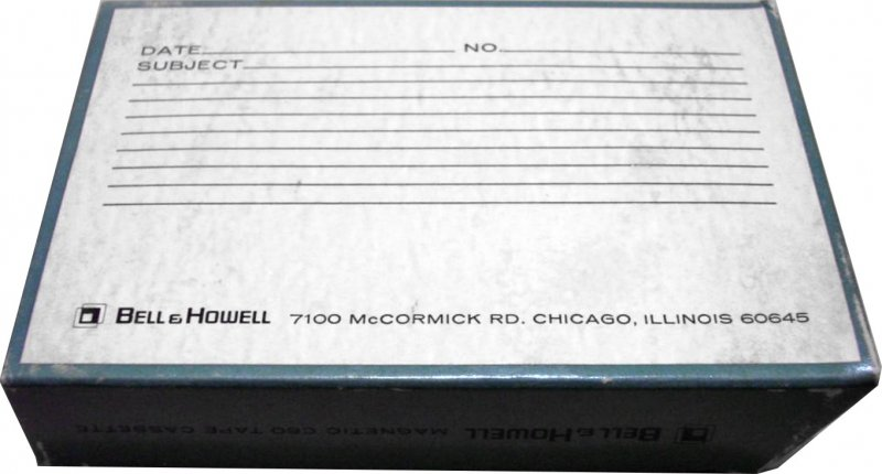 Compact Cassette Bell & Howell 60 "Filmo Sound 8" Type I Normal 1968 USA