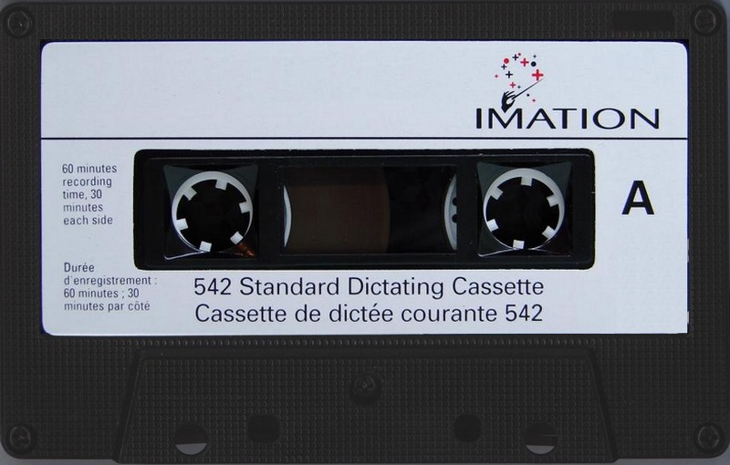 Compact Cassette Imation 542 60 Dictating Cassette 1999 USA