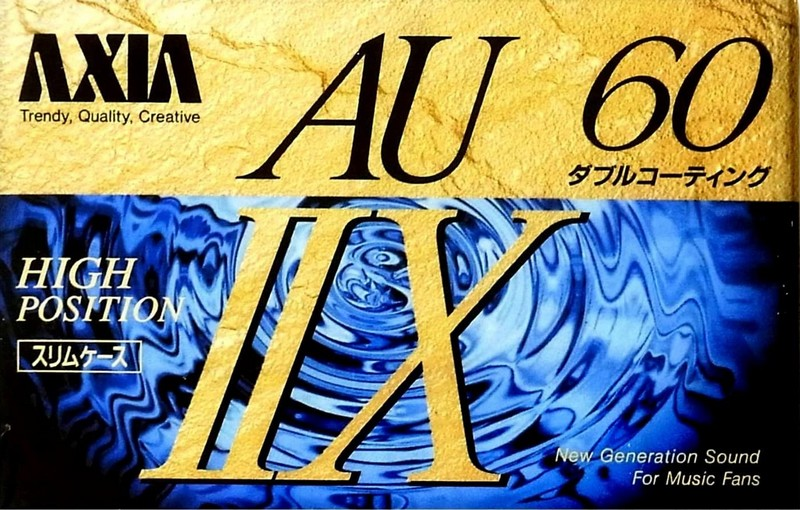Compact Cassette AXIA AU-IIx 60 "AU2X A 60" Type II Chrome 1992 Japan