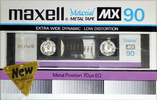 Compact Cassette Maxell MX 90 Type IV Metal 1982 Japan