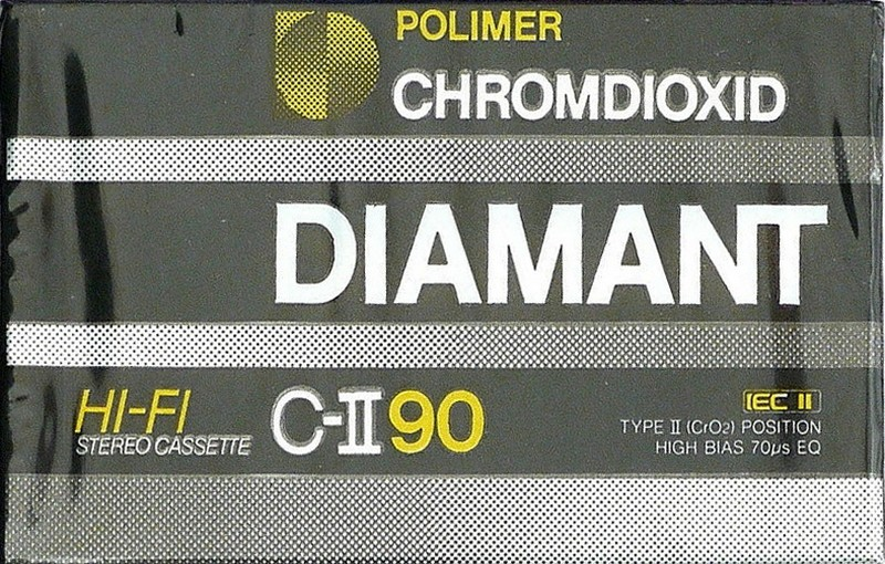 Compact Cassette Polimer Diamant C-II 90 Type II Chrome Hungary