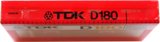 Compact Cassette TDK D 180 Type I Normal 1982 Australia, Europe