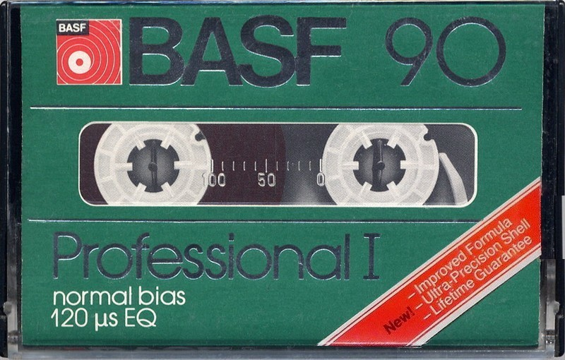 Compact Cassette BASF Professional I 90 Type I Normal 1980 USA
