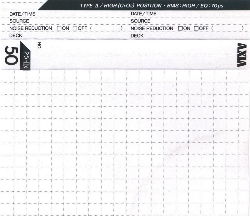 Compact Cassette AXIA PS-IIx 50 Type II Chrome 1989 Japan