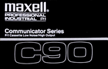 Compact Cassette Maxell Professional Industrial P/I 90 Type I Normal 1996 USA