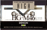 Compact Cassette Denon HG-M 46 Type II Chrome 1991 Japan