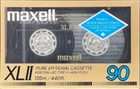 Compact Cassette Maxell XLII 90 Type II Chrome 1986 North America