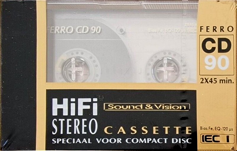 Compact Cassette Sound and Vision CD 90 Type I Normal 1990 Netherlands